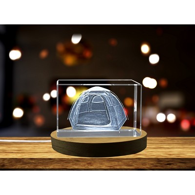 Crystal Camping Tent Trophy Award