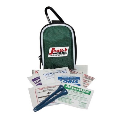 Sports First Aid Kit w/Nylon Bag & Clip (23 Pieces)