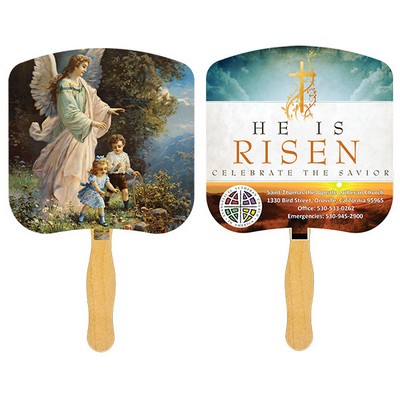 Religious Hand Fan/ Guardian Angel