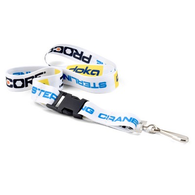 China Sublimated Lanyard w/Detachable Buckle