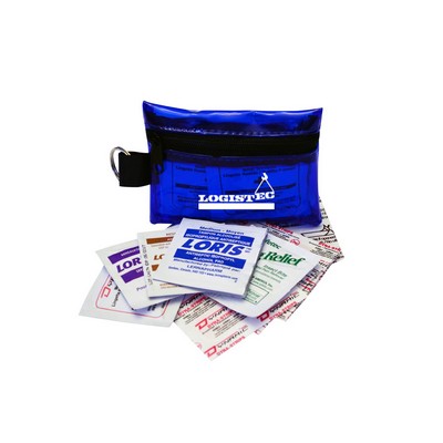 Outdoor First Aid Kit w/PVC Bag & Key Ring (23 Pieces)