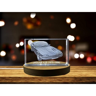 Jaguar XJS Coupe (1975-1996) 3D Engraved Crystal Trophy Award - Iconic Recognition
